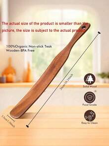 1/2pcs Wooden Long Fermentation Rods, Boxwood Fermentation Rods With Hanging Holes, Natural Wooden Baking Tools For Activating Acidic Dough, Spreading, Baking, Stirring, Scraping, Mixing Dough - Multicolor - View 8