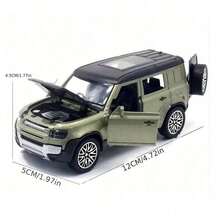 1:36 Alloy Die-Cast Off-Road Racing Car Model, Opening Door Design Metallic Paint Finish Collector Grade Toy Car, Detailed Miniature Vehicle, Perfect Display Piece - Multicolor - View 5