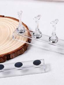 SWEET TREND 1 Set Transparent Nail Display Stand, Acrylic Nail Practice Holder, Magnetic Nail Display Rack, Suitable For Nail Practice Display Tools, DIY Nail Salon Nail Supplies, Nail Tools - Clear - View 6