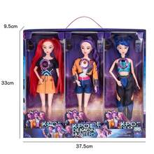 1件K-POP，Rumii Miraa和Zoey的乙烯基人偶玩具，可收藏的K-POP偶像可动人偶，可爱角色，粉丝趣味之选，K-POP周边礼品 - 彩色 - 查看 4