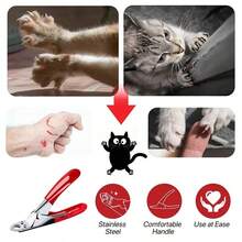 Professional Steel Pet Nail Clippers Pet Grooming Tool Dog Cat Nail Trimmer Small Medium Dog Cat Nail Scissors Guillotine Style Nail Clippers Pet Grooming Tool - single hole - View 6