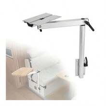 Table Mount, RV Table Leg, Removable, Adjustable, Base Mount, Mounted Counter System, Post Base Bracket, 360 Swivel Tray, Countertop, For Camper, Boat, Truck, Van, Campervan, Furniture - Light Grey - View 10
