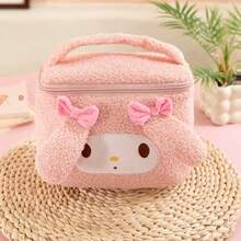 SANRIO 1 Cloud Velvet 3D Cosmetic Bag Cute Cartoon Large Capacity High-Value Premium Plush Cosmetic Storage Bag - Multicolor - View 5