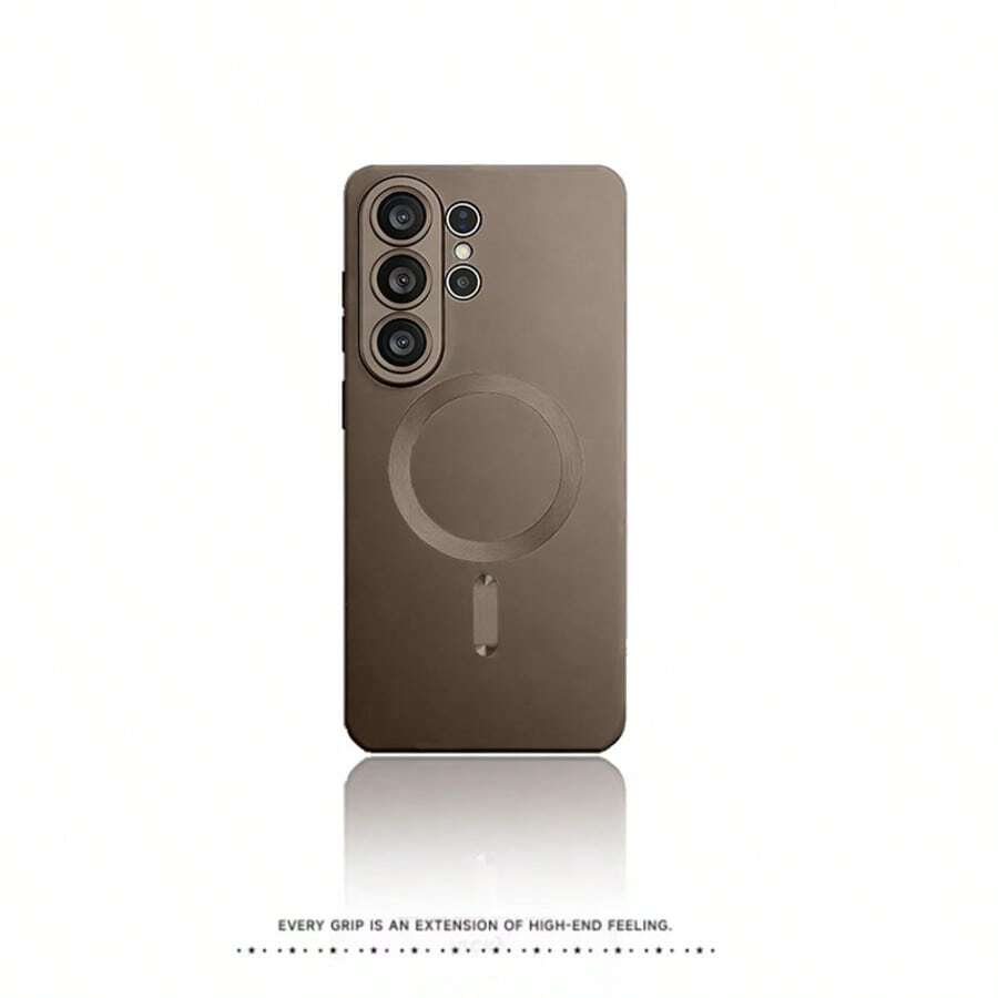 Ốp lưng điện thoại mềm từ tính tương thích với iPhone 11 12 13 14 15 Pro Max 16 16 Pro Max 17 17 Pro 17 Pro Max S21 22 23 Plus 24 25 Plus 25 Ultra 26 26 Plus 26 Ultra - Xám - Xem 1