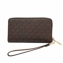 Michael Kors Jet Set Printed Lady's Long Wallet 35F8GTVW9B BROWN - 棕色35F8GTVW9B BROWN - 查看 4