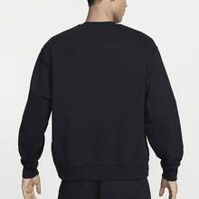 Nike 耐吉 臘腸狗印花丨加絨保暖男子圓領套頭衛衣休閒運動上衣 - 黑色 - 查看 2