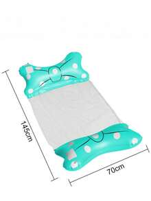 2pcs Inflatable Water Hammock, Adult Inflatable Water Bed, Foldable Inflatable Bow Water Floating Mat, Pool Inflatable, Beach Essentials, Pool Float - Multicolor - View 4