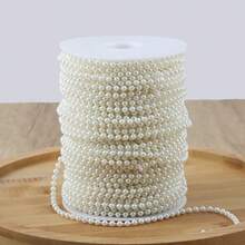 5~50Meters Faux Pearl String Line Artificial Pearls String 4/6/8mm Bead Chain For Craft Garland Flower Wedding Decor - Multicolor - View 15