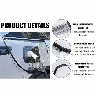 Universal Waterproof And Rainproof Protective Cover For Electric Vehicle Charging Port, Suitable For All New Energy Vehicles