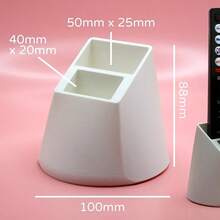 Drill-Free Desktop Remote Control Organizer Holder, 2-Slot Design Suitable For TV, AC And Lighting Remotes, Excellent Desktop Organizer Tool, Minimalist Stylish Design - A - View 5