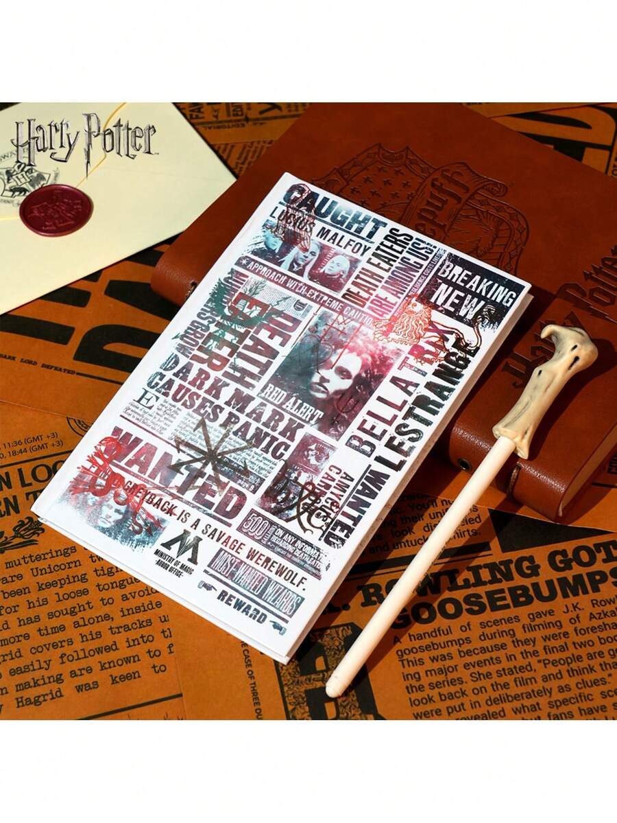 Harry Potter Officially Licensed Stationery Set Notebook And Pen Set Voldemort Collectible Theme Stationery Back To School Supplies Collectible Journaling Christmas Gift 1Pc Warner Bros - A - View 1