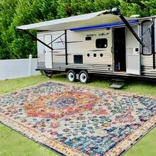 1pc, Vintage Persian-Style Area Rug, Bohemian-Style Damaged Oriental Pattern Rug, Stain-Resistant Carpet Suitable For Living Rooms, Bedrooms, Motorhomes, And Patios. Available In Various Sizes And Micro-Sized Options. - 1 - View 15