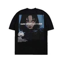DARCSPORT T-Shirt American Street Fashion Brand Loose Fit Plus Size Pure Cotton Short-Sleeve T-Shirt - White - View 6