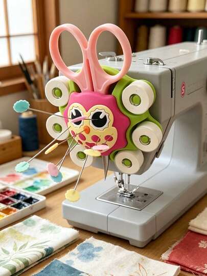 Cute Cartoon Owl Sewing Caddy + Compact Travel Sewing Kit, Sewing Tool Organizer For Sewing Tool Storage,Multi-Function Sewing Caddy For Pins, Scissors, Thread Spools, Complete Sewing Supplies With Storage Case For Beginners, DIY Craft, Sewing, Embroidery, Travel, Home Use,Quilting, Sewing Lover Gift, Mother's Day Gift