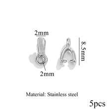 5 chiếc mặt dây chuyền hình bông tuyết và lá cây bằng thép không gỉ mạ vàng 18K, mặt dây chuyền hình quả dưa, phụ kiện tự làm vòng cổ, trang sức. - Nút hạt dưa - Xem 14