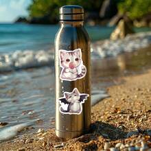 100 piezas de pegatinas de gatos de dibujos animados lindos, calcomanías de vinilo resistentes al agua para portátil, botella de agua, funda de teléfono, pegatinas kawaii para niños, adolescentes y adultos - Multicolor - Ver 6