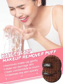 51PCS Makeup Tool Set Includes: 25PCS Makeup Brush Set+5PCS Makeup Sponge+5PCS Mini Makeup Sponge+5PCS Triangular Powder Puff+5PCS Mini Air Cushion Powder Puff+2pCS Wrist Strap+2pCS Facial Cleanser Sponge+1pc Headband+1pc Makeup Brush Cleaning Tool - Coffee Brown - View 7