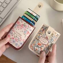 Painting Art High-End Pull-Out Card Holder Set, Multi-Card Slots, Identity Card & Bank Card Holder, Creative Card Holder, Anti-Demagnetization, Compact, Ultra-Thin Pull-Out Card Holder - Multicolor - View 11