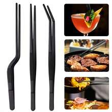 Bộ 2/3 kẹp gắp bằng thép không gỉ, đầu kẹp răng cưa, đa năng dùng trong nhà bếp, nướng BBQ, hải sản và sửa chữa. - Bạc - Xem 9