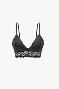 3 gói Ren hoa Bộ bralette Đồ lót - Nhiều màu - Xem 3