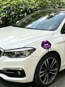 Hình dán xe hơi và hoa môi tím quyến rũ, decal vinyl chống thấm nước với hiệu ứng nhỏ giọt, trang trí thân xe cá nhân hóa cho ô tô, xe tải, xe máy, máy tính xách tay và cửa sổ, hình dán nghệ thuật PVC. - A - Xem 8