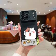 compatible with Appleおよびcompatible with Samsung Galaxyシリーズス スマホケース キャラクター  TPU素材、強化されたレンズ保護、瞳孔デザイン。 猫ケース  11  17e 手机壳  17e 手机壳 家族、恋人、友人、そして子供たちへのプレゼントに最適です。  S23/15 Plus/S25 Edge/17 Pro/14 Plus/Apple  Air/14/17/14 Pro/15 Pro Max/16 Plus/16e/17e/13/16 Pro Max/S22 Ultra/S22/12 Pro/S23 Ultra/S24 Ultra/11 Pro Max/S25/11 Pro/15/12/15 Pro/S24/16/S25 Ultra/14 Pro Max/ 13 pro/12 Pro Max/16 Pro/17 Pro Max/13 Pro Max - ブラック - チェックする 32