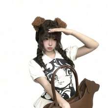 Cute Plush Dog Ears Hairpin Sweet Sister Girl Hair Accessories Headgear - Nhiều màu - Xem 6