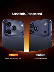 Shockproof Lens Protector 2 Packs Protective Matte Film Compatible With Iphone 17 Pro Max/17 Pro/17 Air Camera Platform. Invisible, Scratch-Resistant, Compatible With All Phone Cases. 0.1mm Ultra-Thinfilm, Matte Cutout Design, Bubble-Free, Easy To Install, Fingerprint-Resistant. A Must-Have For Everyday Phone Protection Mother's Day Gift Anniversary - Clear - View 3