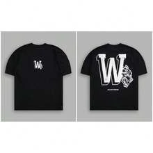 DARCSPORT American-Style  Brand Loose Casual Printed T-Shirt For Men, Dark Style, Unique Street Fashion For Both Men And Women - T251026黑 - 查看 7