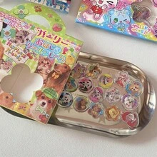 15片Y2K风格水晶珠贴纸，激光闪亮爱心动物手机壳贴纸 - color - 查看 12