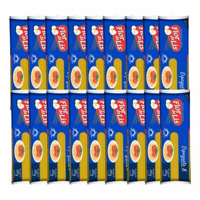 Macarrão Espaguete N8 Flor De Lis Fardo Com 20 Un