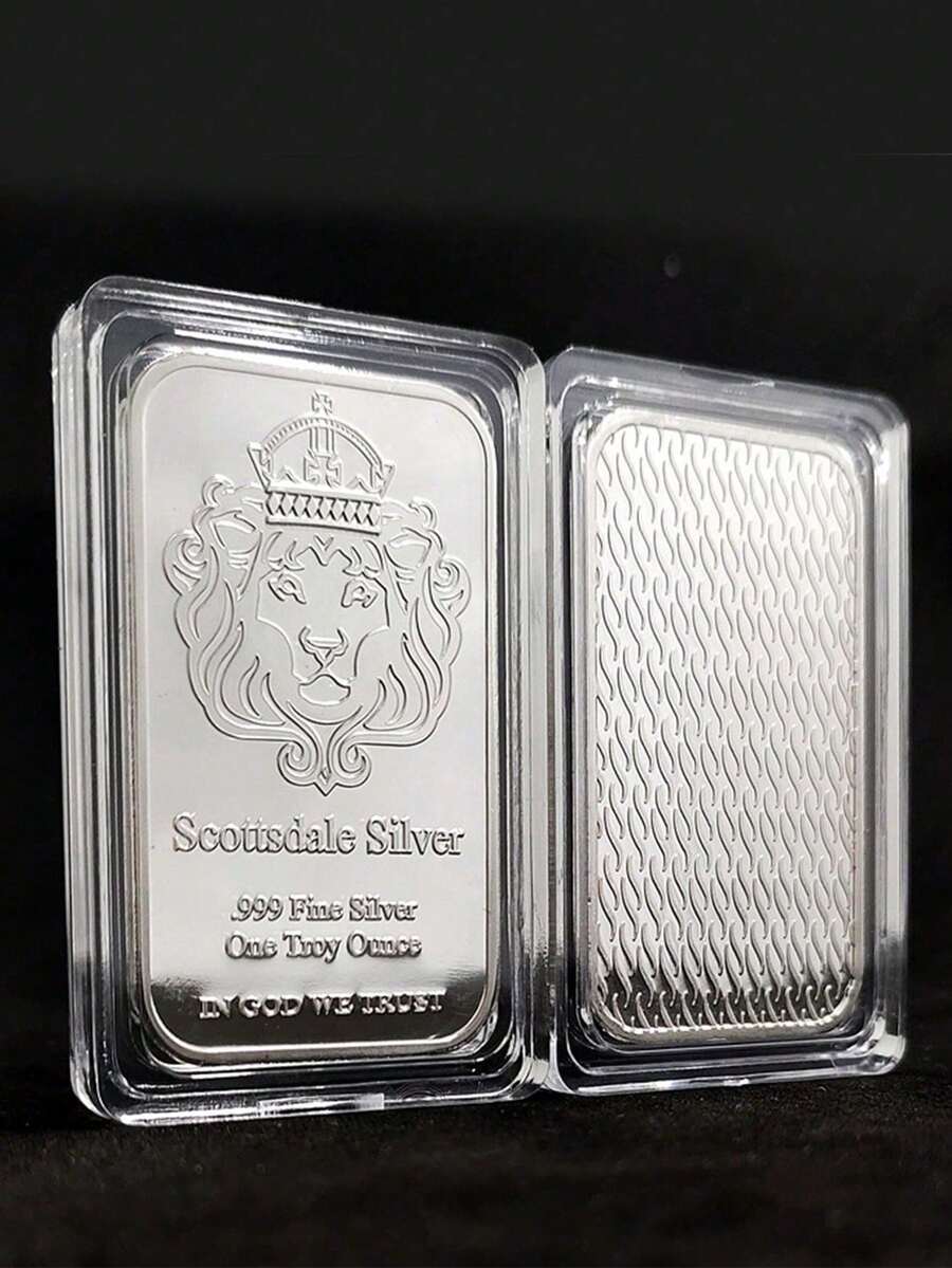 Smtt1 Oz Fine Silver Scottsdale Bar, Silver Bullion Bar, In God We ...