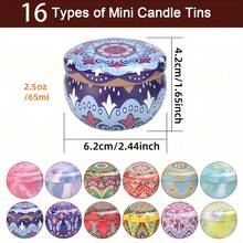 16pcs Bohemian Style Metal Candle Holders DIY Set, Multi-Purpose Storage Containers, Suitable For Easter Gifts, Home Decor, Wedding Party, Yoga Aromatherapy, Holiday Decoration - 72pcs/Set - View 9