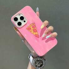 Rebanada de pizza rosa, arte pop minimalista.funda de teléfono Fundas compatibles con ,Apple,VIVO,OPPO,,, y Honor.Fabricadas en silicona TPU,ofrecen protección contra golpes y caídas. - Rosa - Ver 4