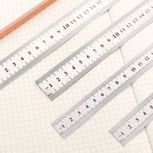 Stainless Steel Ruler Set, 15/20/30cm Double-Sided Metric & Inch Metal Rulers, Straight Edge Measuring Tool For School, Office, Engineering - Sets - View 6