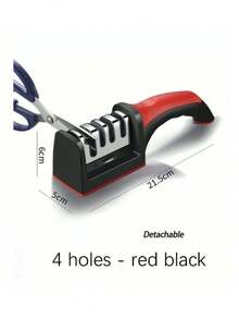 1pc 4-Stage High Speed Knife Sharpener, Can Sharpen Blades, Scissors, Thread Cutters, Multi-Functional High Speed Sharpening Tool With Non-Slip Base, For Knives, Scissors, Thread Cutters - Multicolor - View 4