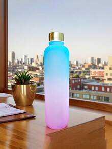 Customized Sports Water Bottle, Personalized With Text And Graphics, A Stylish White Travel Mug Featuring Time Markers; High-Capacity Drinkware For Juice, Coffee, And Cold Water, Ideal For Outdoor Adventures, Camping, Picnics - Multicolor - View 5