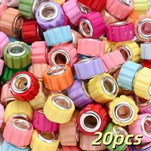20pcs 7x11mm Colorful Acrylic Tire Large Hole Beads, Rondelle Spacer Beads For Crafts, Perfect For DIY Keychains, Bag Charms & Jewelry Making - Large Hole Beads - View 9