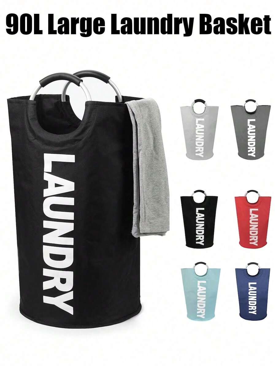 Cesta de lavandería plegable extra grande, hecha de marco de aleación de aluminio - Cesta de lavandería plegable resistente con patas estables, adecuada para el hogar, dormitorio, baño, lavandería y talla grande, construcción de tela, ideal para familias numerosas y apartamentos. Cesta de lavandería portátil con asa, diseño plegable para un almacenamiento fácil. Bolsa de lavandería, bolsa para prendas, bolsa impermeable, bolsa de almacenamiento, organizador de ropa, bolsa de almacenamiento de viaje, artículos de viaje esenciales