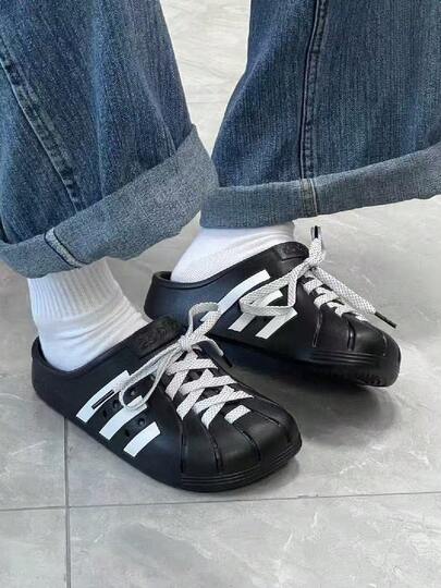  Dép bít mũi adidas ADILETTE - Đa năng, thoải mái, kiểu dáng thường ngày - Dành cho cả nam và nữ - Màu đen và trắng