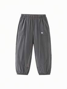 mini bala Light Breeze Pants Kids Long Pants Quick Dry Breathable Mesh Summer Comfort 2026 Perfect For Outdoor Play And Daily Wear - Medium Gray - View 4