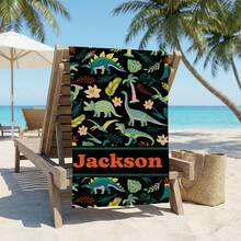 A Personalized Children's Beach Towel, A Perfect Summer Birthday Gift, Suitable For All Kinds Of Summer Occasions. Customize Beach Towels And Accessories For The Beach, Pool, Travel, Camping, Yoga, And More. - Multicolor - View 7