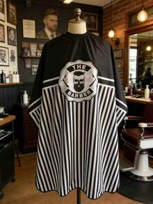 Capa ajustable para peluquería, delantal profesional de salón de barbería, adecuado para estilistas, uso en el hogar y en el salón - Multicolor - Ver 2