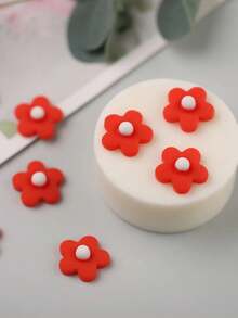 1 khuôn silicon tự làm nến thơm hình hoa Hyuna - Trắng - Xem 4