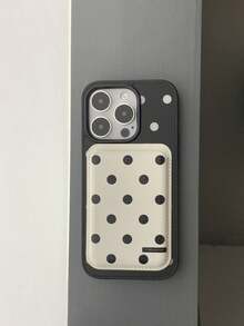 1 chiếc ví đựng thẻ từ tính Magsafe bằng da, kiểu dáng tối giản chấm bi. - Nhiều màu - Xem 12