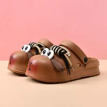 Dép lê mùa hè mới về, kiểu dáng hoạt hình dễ thương, thời trang thường ngày, đế dày, thoải mái, thoáng khí, kín mũi, kiểu đôi. - màu nâu - Xem 6