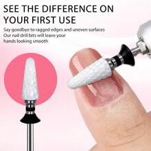 1pc Ceramic Nail Drill Bit, Suitable For Nail Technicians' Daily Use - Apricot - View 6