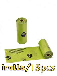 10 cuộn/150 tờ túi đựng chất thải thú cưng di động, túi rác thú cưng bền chắc, chống rò rỉ, đồ dùng vệ sinh thú cưng, túi đựng phân chó, túi đựng chất thải thú cưng - Xem 8