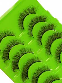 10 Pairs Fluffy European And American Style Thick Curly Daily/Stage Use One-Piece Big Eye Black Lashes False Eyelashes - View 4