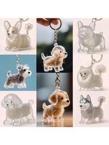 1pc Random Transparent Small Dog Hair Storage Box, Can Be Used To Save And Protect Dog Hair As A Keepsake - Multicolor - View 4